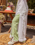 Green check DJ pant
