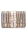 Geometric Embroidered Clutch Clutches