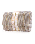 Geometric Embroidered Clutch Clutches