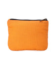 Aster Orange Zipper Pouches