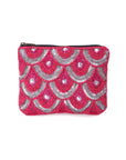 Aster Pink Zipper Pouches