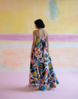Rumi Maxi Dress in Arcade Print