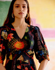 Paloma dress in aloha print