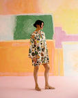 Mexicana Short Dress in Kakapo Print