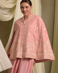 Pink Reyna Gara Glazed Jacket Set