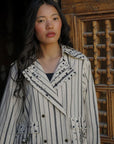 Hemis Double-Breasted Jacket – Stripes