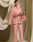 Pink Reyna Gara Jacket Set