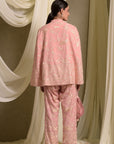 Pink Reyna Gara Jacket Set
