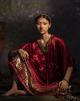 Sudevi Maroon (Kaftan)