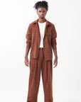 Checkered Shacket Set