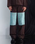 Epidermis Crochet Applique Trouser