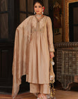 Ahista Ivory Printed Frockstyle Kurta Set