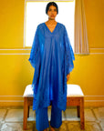 Blue Iris Kaftan Top
