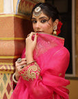 Ahista Pink Pheran Short Kurta Set