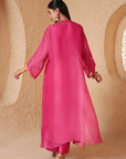 Mehrang Pink Kaftan Kurta Set
