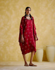 Annapoorna Maroon (Bandhini Kaftan)