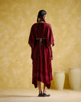 Annika Maroon (Bandhini Kaftan)