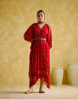 Annika Red (Bandhini Kaftan)