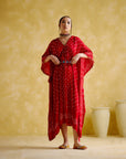 Annika Red (Bandhini Kaftan)