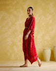 Annika Red (Bandhini Kaftan)