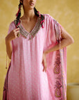 Anuradha Kalamkari Pink (Kaftan)