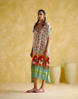 Linus Turquoise Printed (Kaftan)