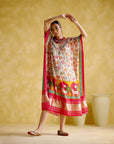 Linus Fushia Printed (Kaftan)