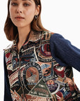 Dark Denim Herringbonestamp Jacket