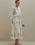 Off White Cotton Long Dress