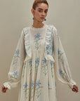 Off White Cotton Long Dress