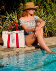 The India Tote - Poppy Red