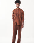 Stripe Band Collar Co-ord Set