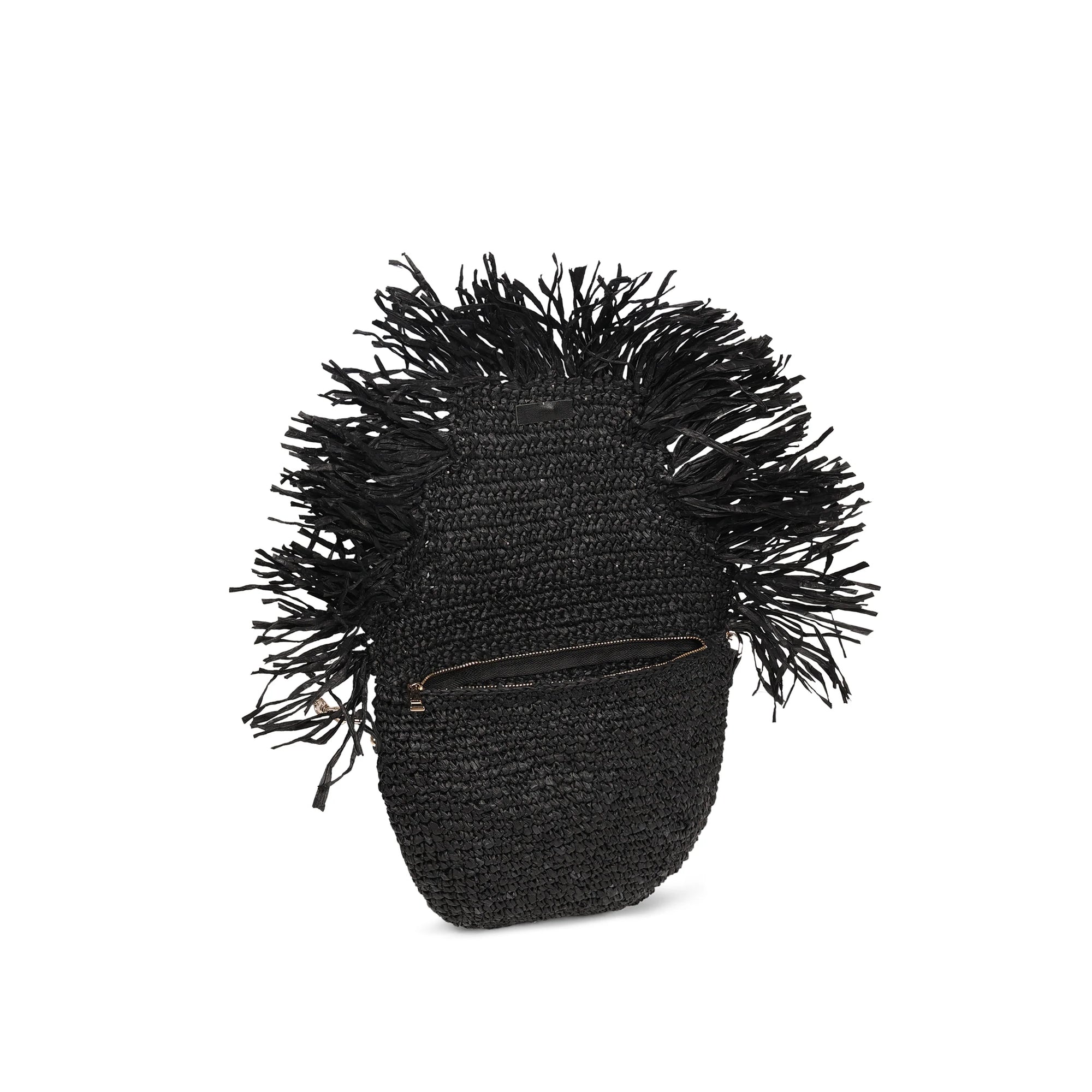 RAFFIA MOON BAG