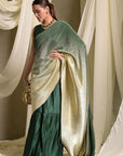 Green Idylic Adorned Gown Saree