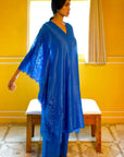 Blue Iris Kaftan Top