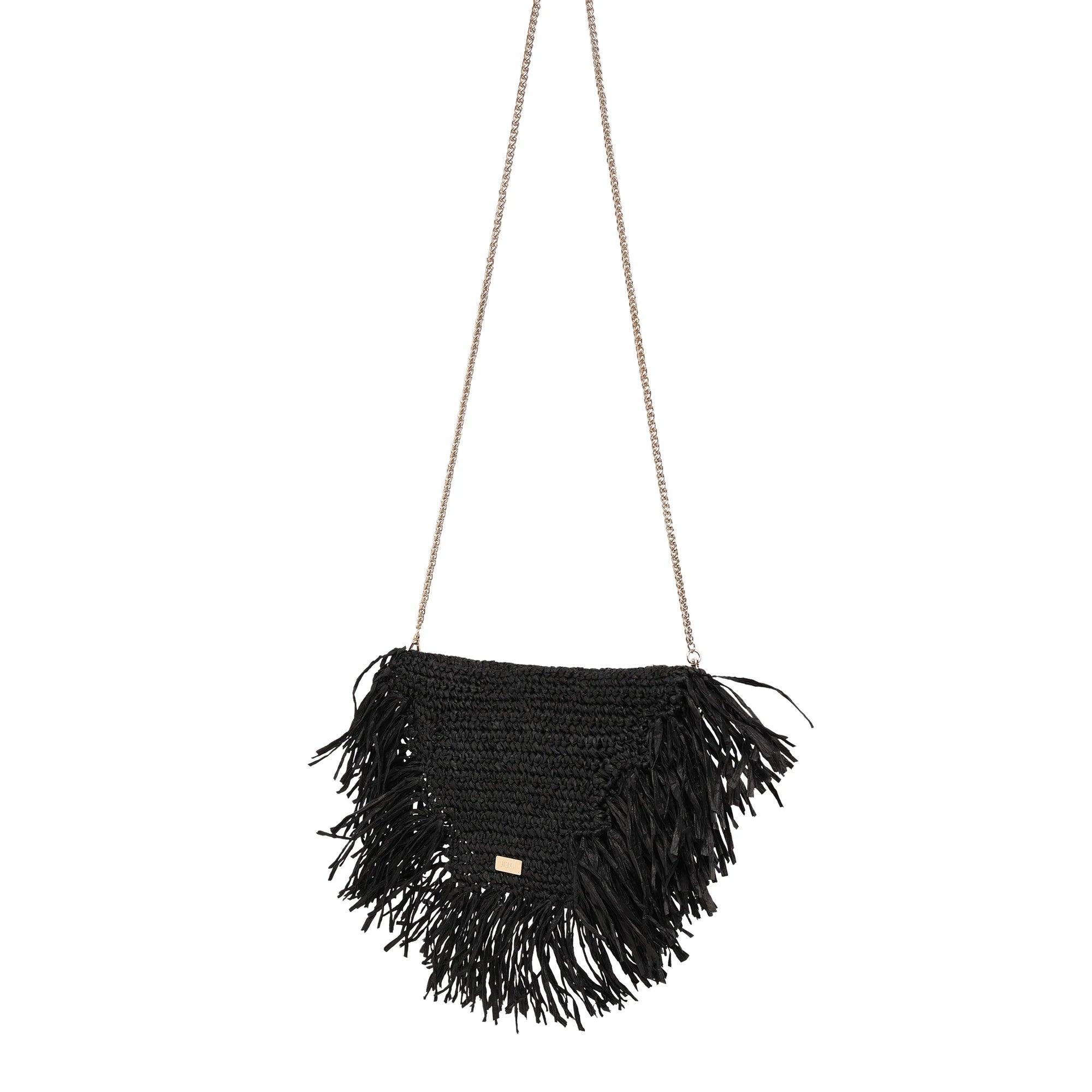 RAFFIA MOON BAG