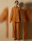 Mustard Block-Printed Co-ord Set