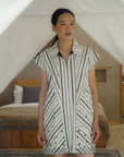 Nubra Zip Dress – Stripe