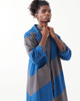 Diagonal Panel Jacket Set