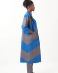 Diagonal Panel Jacket Set