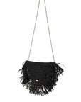 RAFFIA MOON BAG
