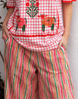Cow Checked T-Shirt