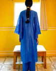 Blue Iris Kaftan Top