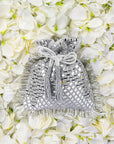 Glow Silver Potli (Bag)