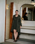 Kobe Long trench-Mud Print