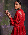 Vrinda Red (Kurta Set)