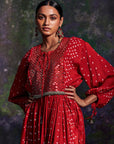 Vrinda Red (Kurta Set)
