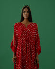 Indulekha Red (Kaftan)