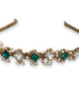 Self Design Kundan Studded Hairband