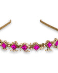 Self Design Kundan Studded Hairband